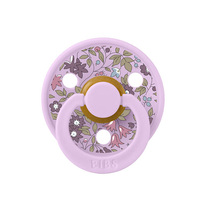 Bibs Liberty, 2-pack Colour, nappar i naturgummi, str. 2 - Chamomile Lawn - Violet Sky Mix