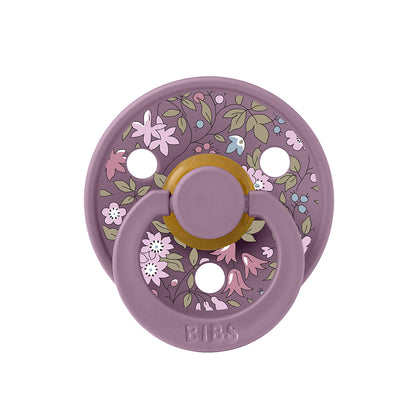 Bibs Liberty, 2-pack Colour, nappar i naturgummi, str. 2 - Chamomile Lawn - Violet Sky Mix