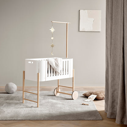 Oliver Furniture, Wood Co-sleeper, vugge og bænk - Multifunktion babyseng
