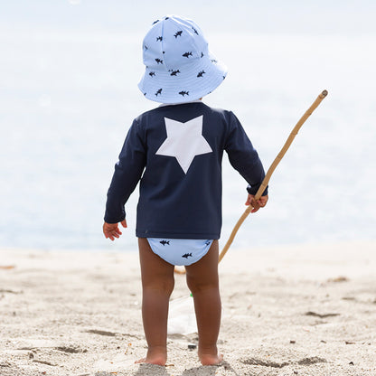 Petit Crabe UV-badbyxa, Leo Blue Fish – 0–3 år