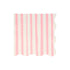 Meri Meri servietter str. L, Pink stripe - 16 stk.