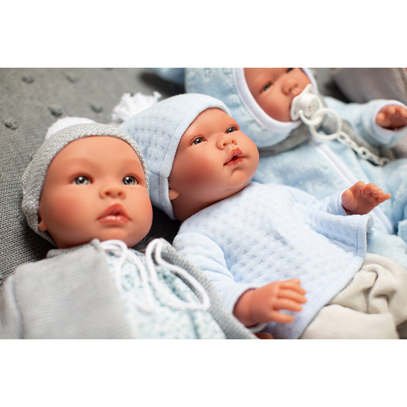 Así Leonora babydukke, 46 cm - Rosa mamelukker och beige blus