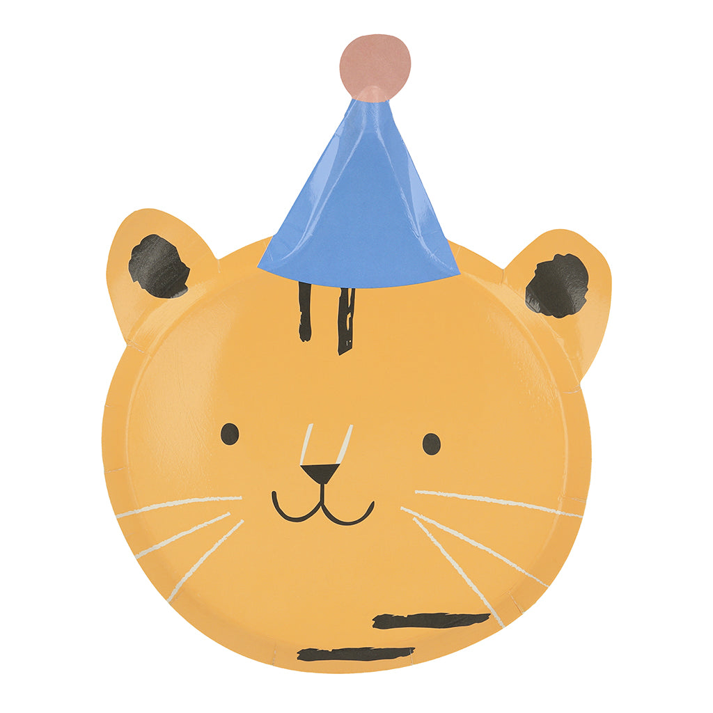 Meri Meri papptallrikar, Dyreparade, stansade - 8 st.