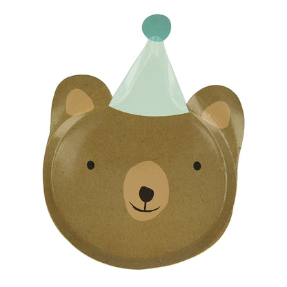 Meri Meri papptallrikar, Dyreparade, stansade - 8 st.