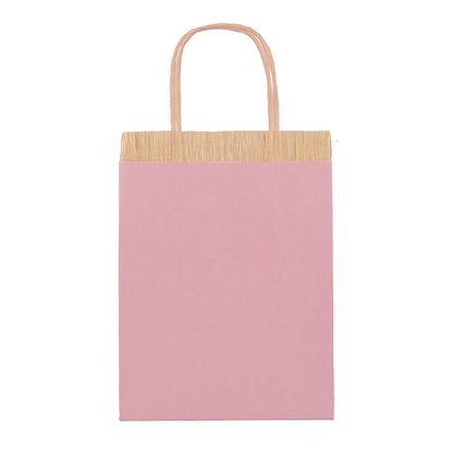 Meri Meri presentpåsar, Rosa fringe – 8 st.