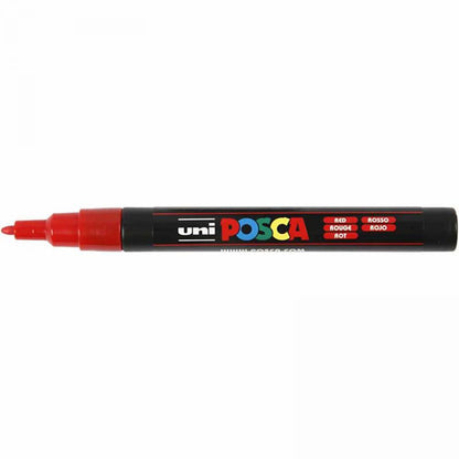 Posca tuscher, streg 0.9–1.3 mm – 12 stk. ass farver