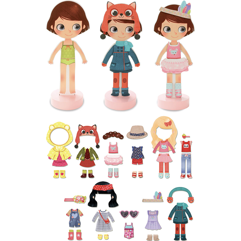 Vilac påklädningsdocka, Magnetisk