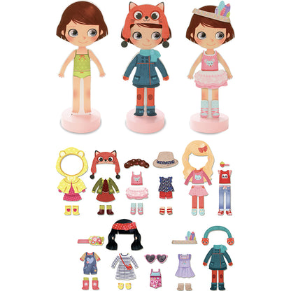 Vilac påklädningsdocka, Magnetisk