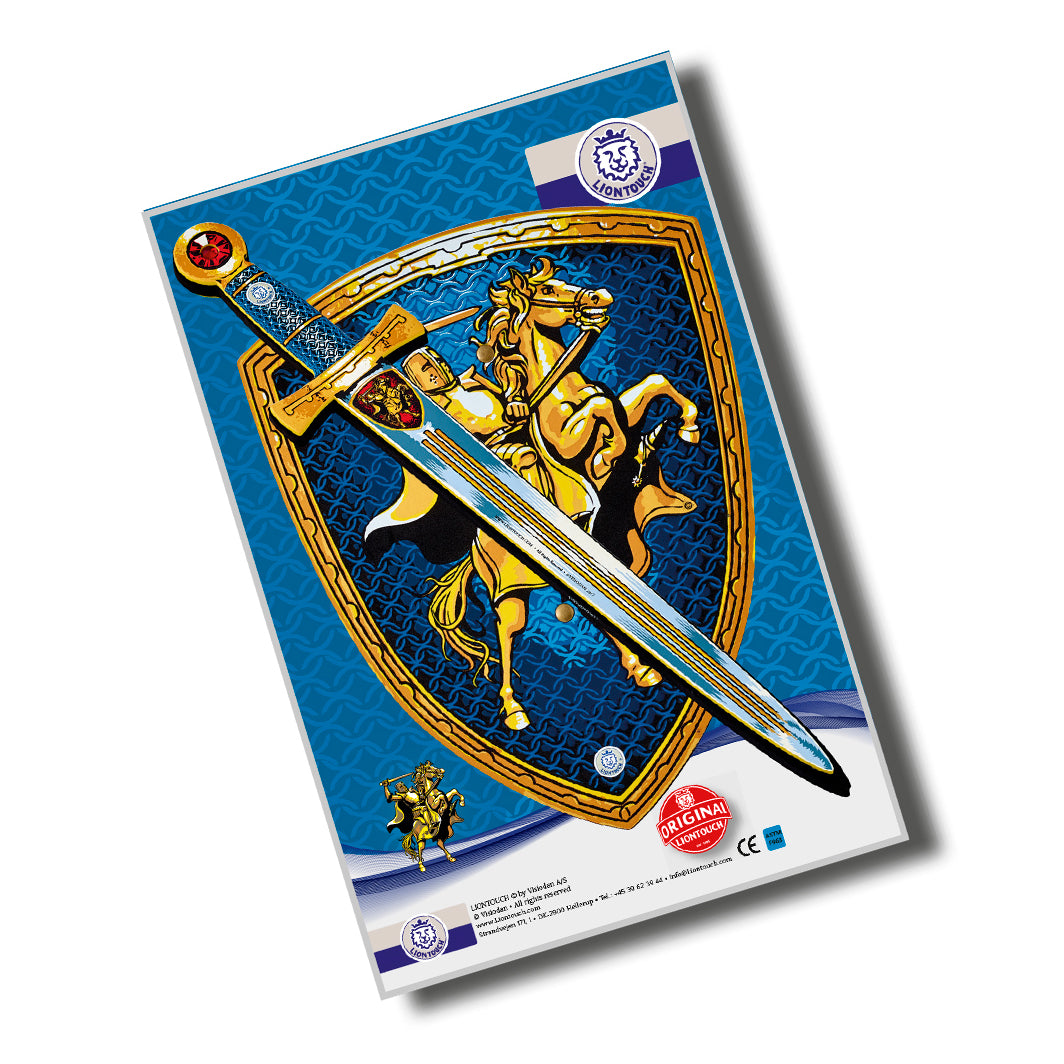 Riddersæt m. sværd og skjold