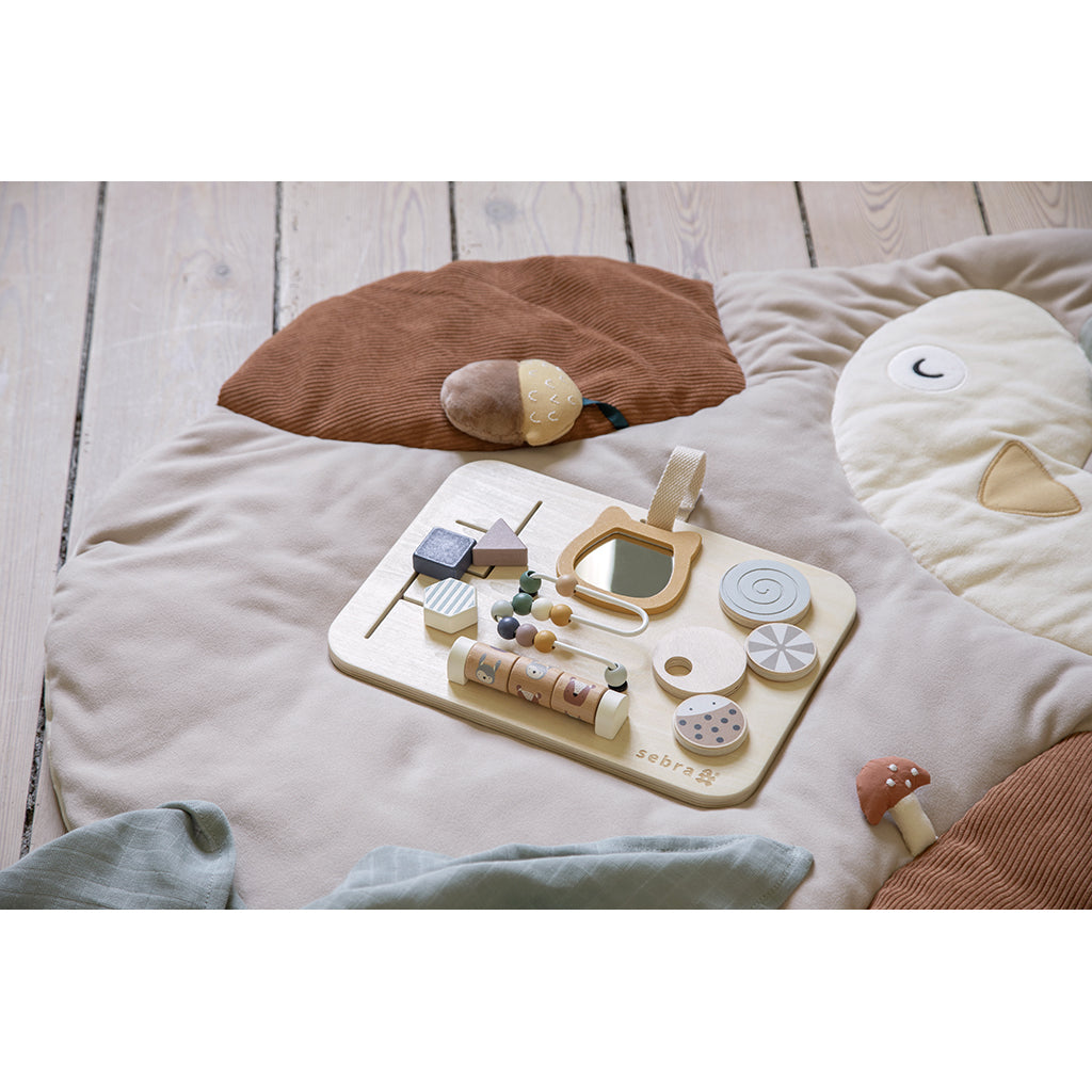 Sebra Aktivitetskonsol i trä, Woodland