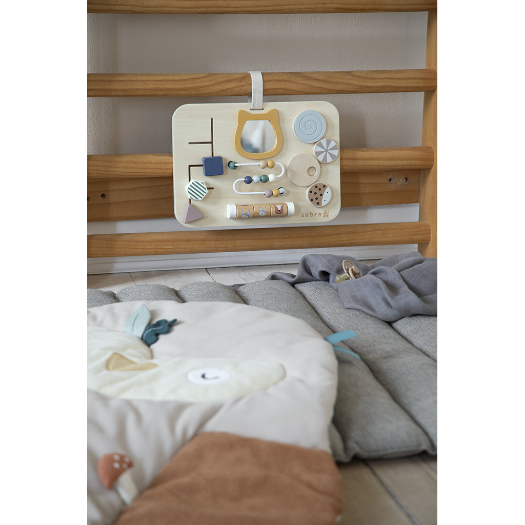 Sebra Aktivitetskonsol i trä, Woodland