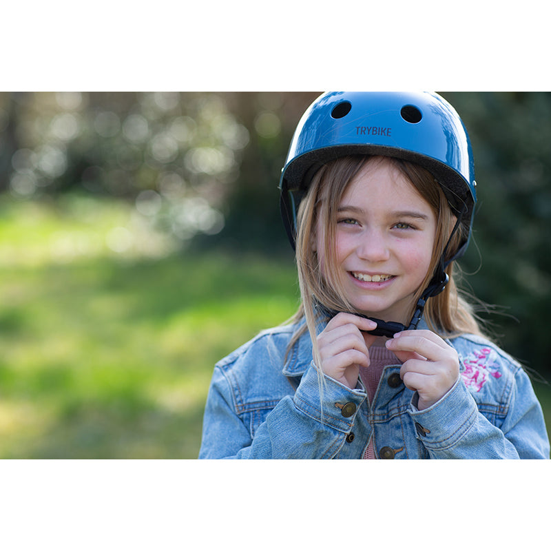 Trybike retro cykelhjälm, Petrolblå