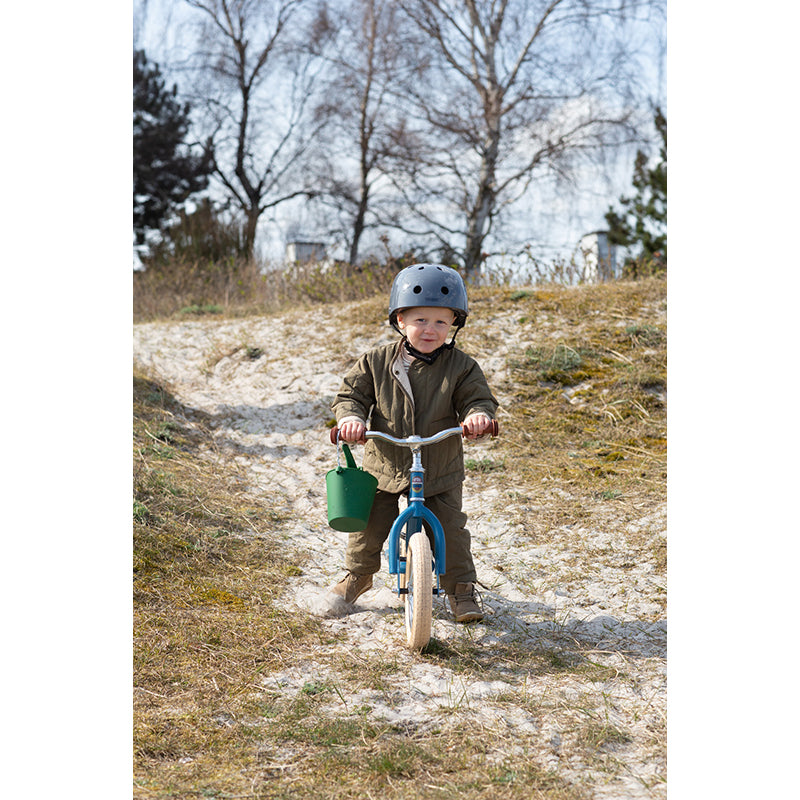 Trybike balanscykel, vintagegrön med retrolook