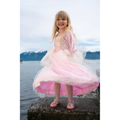 Great Pretenders utklädningskläder, Prinsesseudklædning Pink rose – str. 3-6 år
