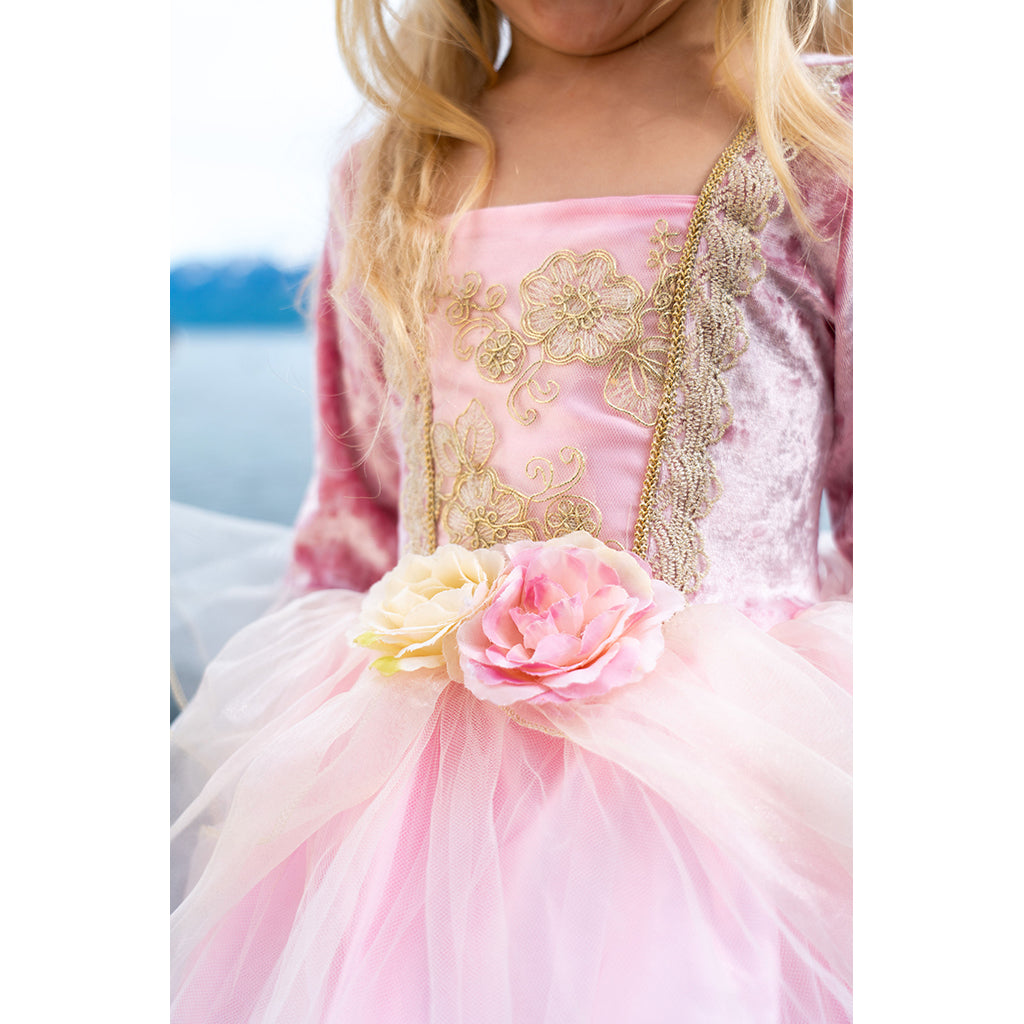 Great Pretenders utklädningskläder, Prinsesseudklædning Pink rose – str. 3-6 år