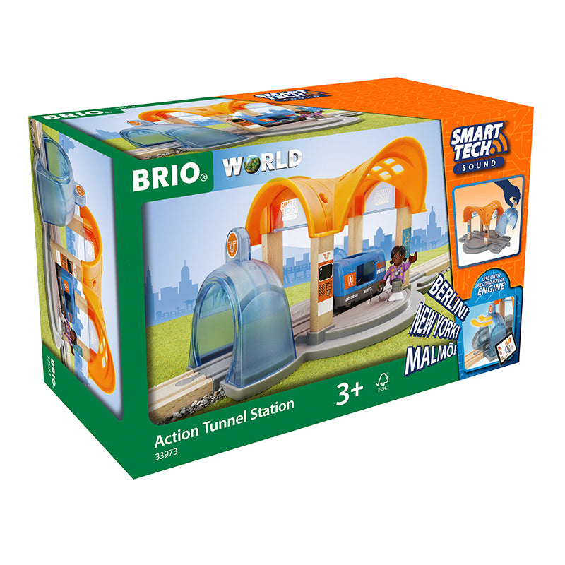 Brio Smart Tech ljud-aktion tunnelstation