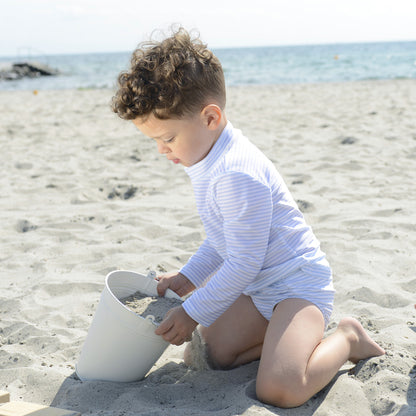 Petit Crabe UV-badtröja, Sydney, Baby blue/White - 0-10 år