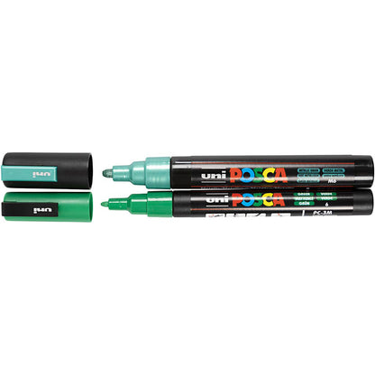 Posca Tuscher, strek 0,9–1,3 mm + 2,5 mm – 12 st. blandade färger