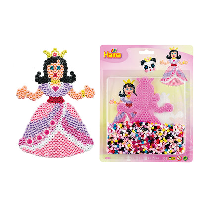 Hama perlepladesæt Midi, prinsesse + 1100 perler