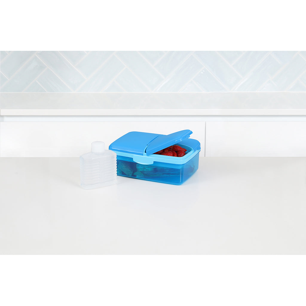 Sistema matlåda och dricksflaska, Slimline Quaddie 1.5 L - Blue