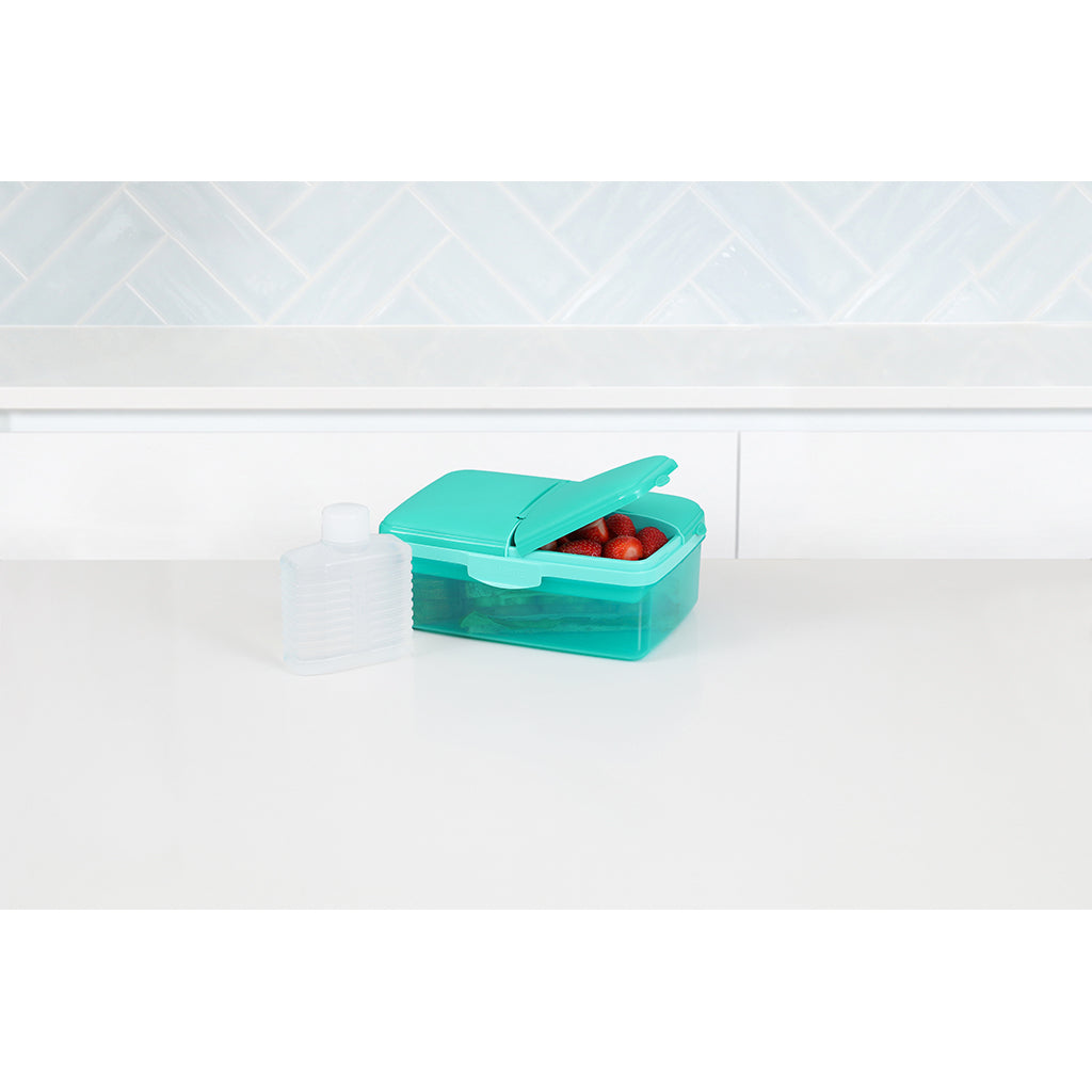 Sistema matlåda och dricksflaska, Slimline Quaddie 1.5 L - Teal