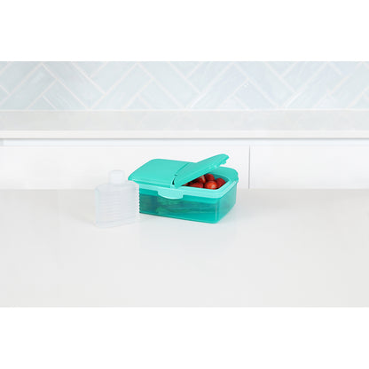 Sistema matlåda och dricksflaska, Slimline Quaddie 1.5 L - Teal