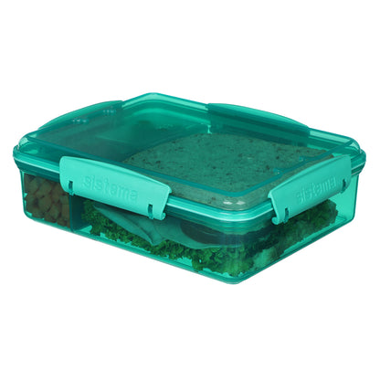Sistema Snack Attack Duo lunchlåda 975 ml, Teal
