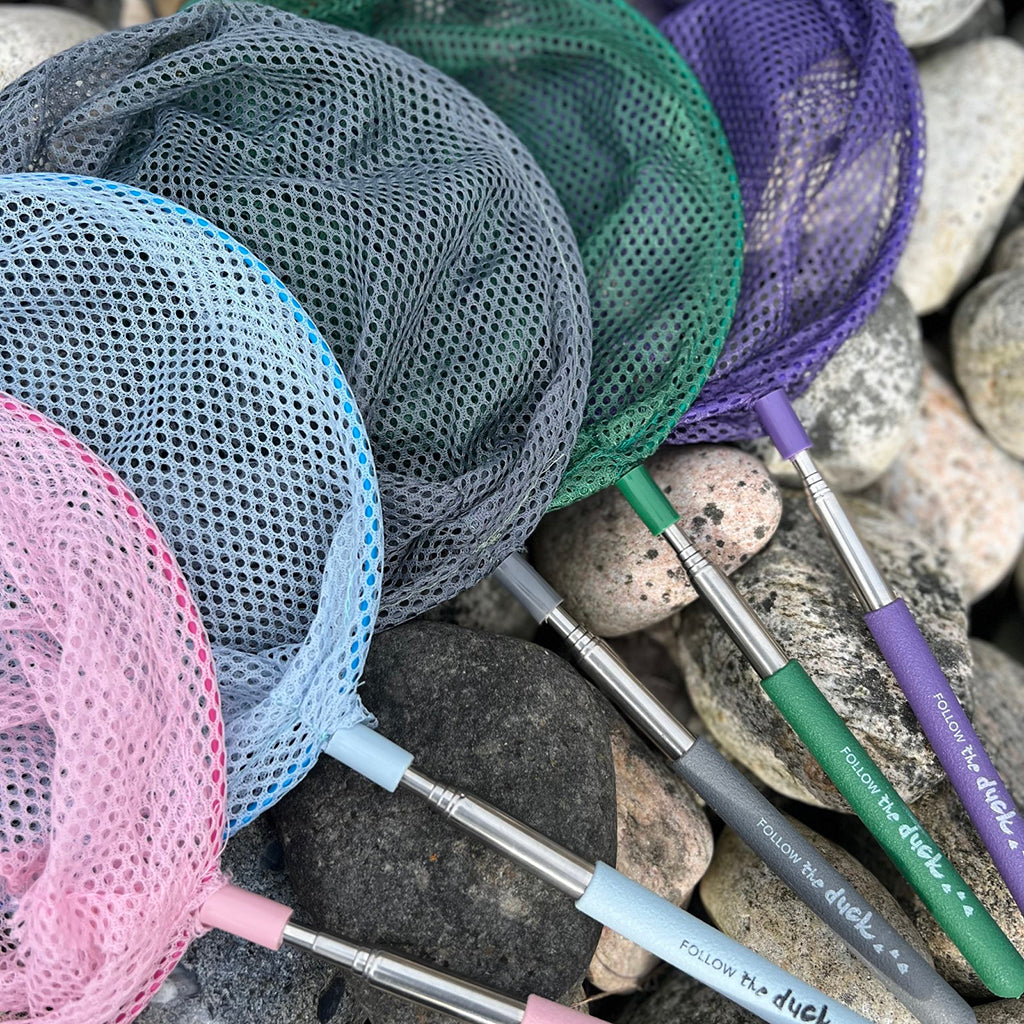 Följ efter ankan, Teleskopfiskenät - Mjuk rosa