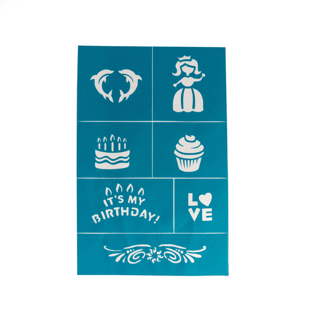 Oh Flossy Ansiktsmålning och sminkstenciler för barn