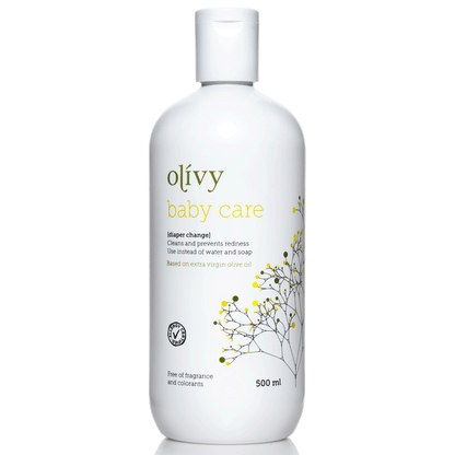 Olivy Baby Care til bleskift, 500 ml.