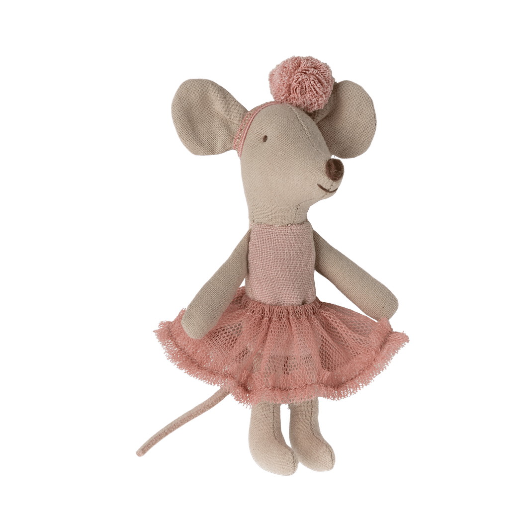 Maileg Ballerina mus, Lillasyster - Rosa