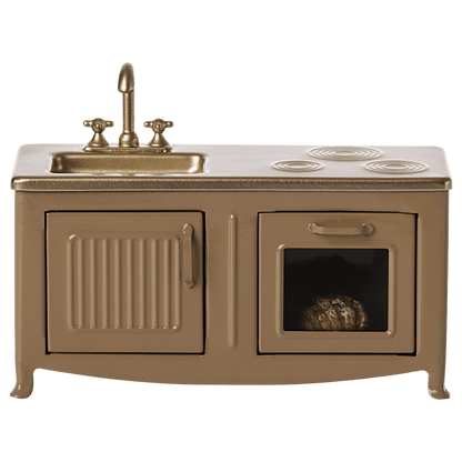 Maileg Docktillbehör, Kök till möss - Ljusbrun