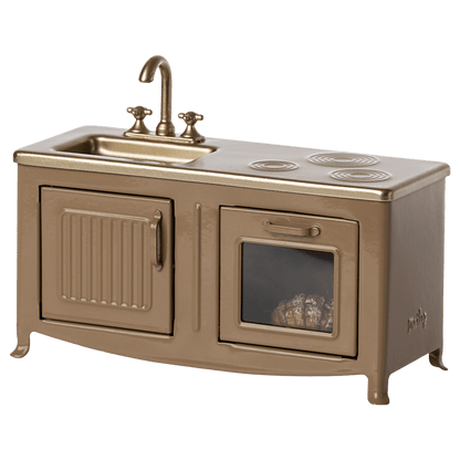 Maileg Docktillbehör, Kök till möss - Ljusbrun