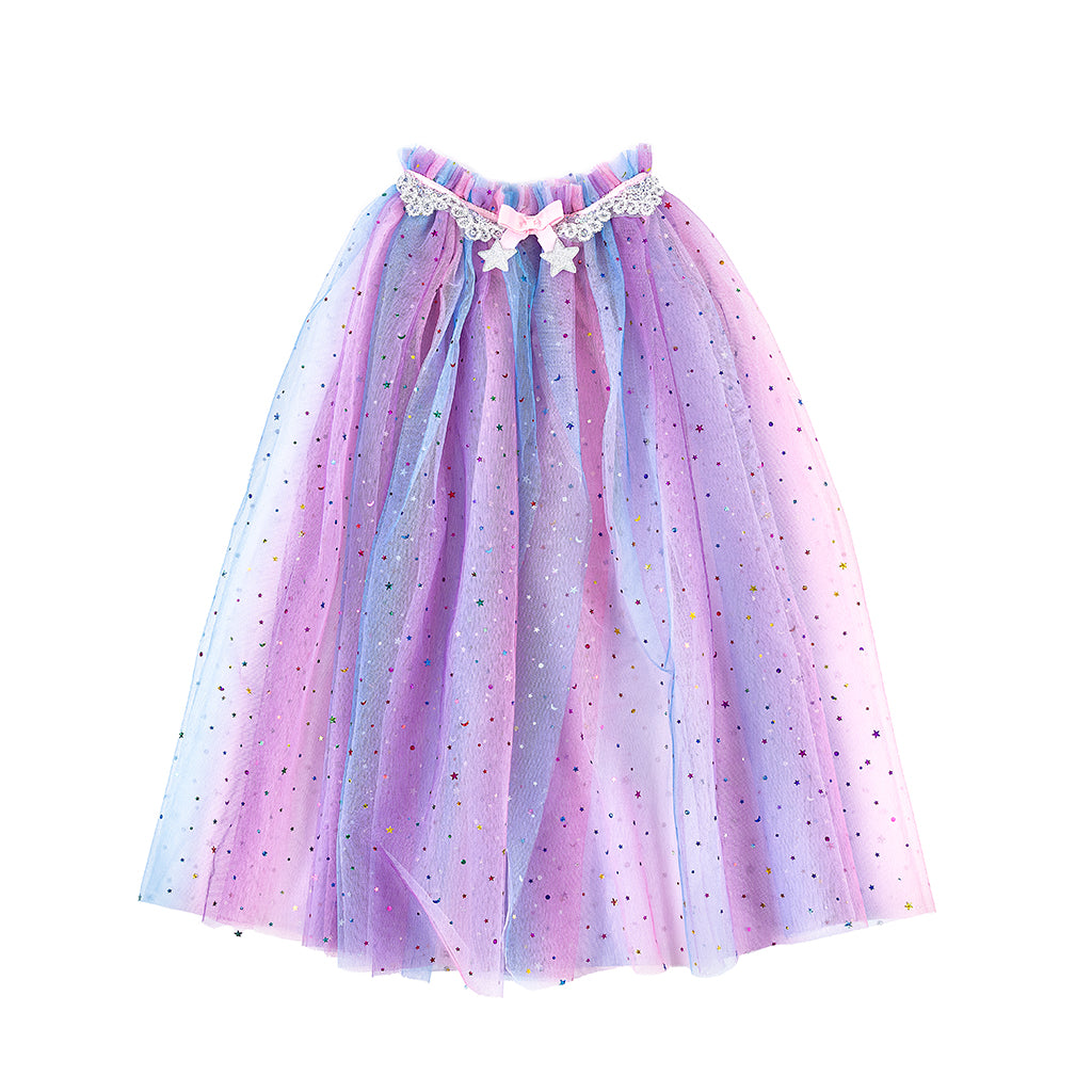 Great Pretenders djurdräkt, enhörningscape och hårband - stl. 4-6 år