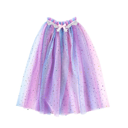 Great Pretenders djurdräkt, enhörningscape och hårband - stl. 4-6 år