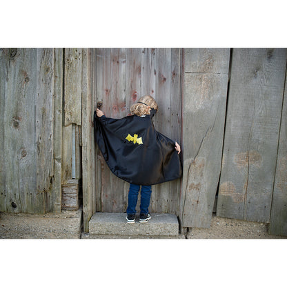 Great Pretenders utklädningskläder, vändbar mantel och mask, Spiderman/Batman - strl. 4-6 år