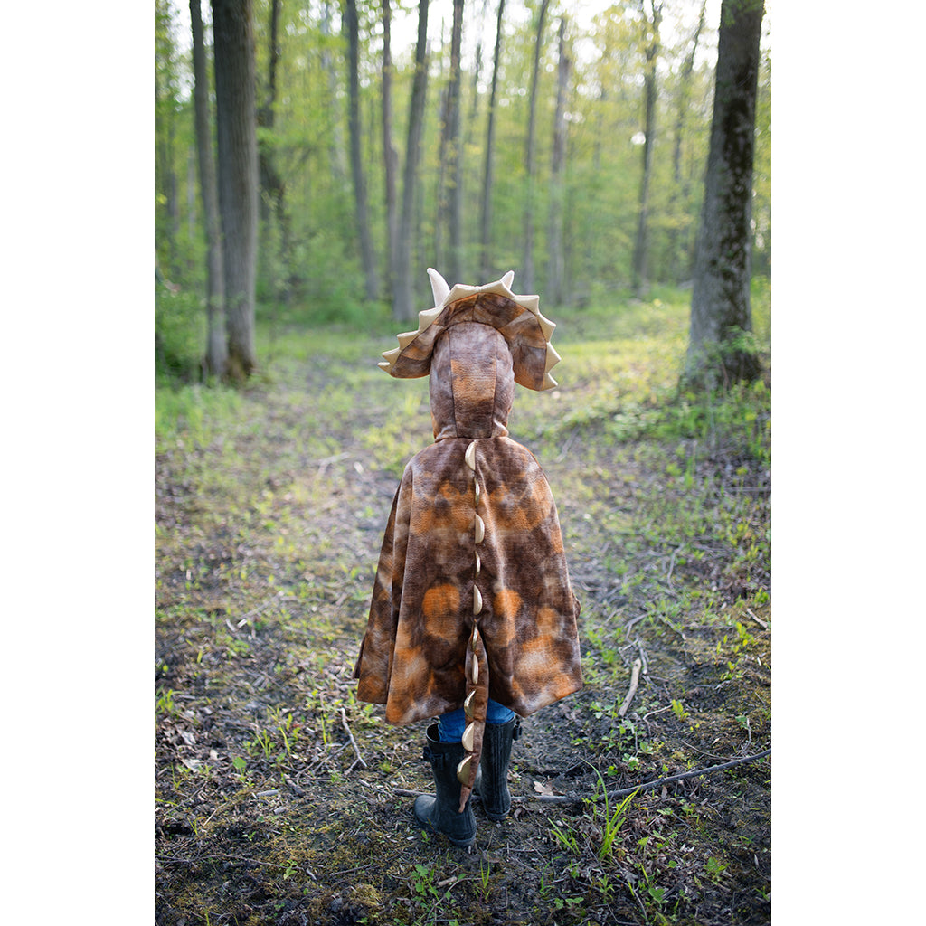 Great Pretenders djurkostym, Grandasaurus Triceratops Cape med klor - stl. 4-6 år