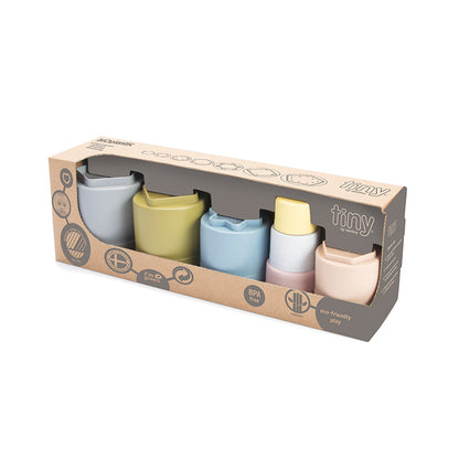 Dantoy Bioplast Tiny Stapelbägare, Svanenmärkt - Från 6 mån.