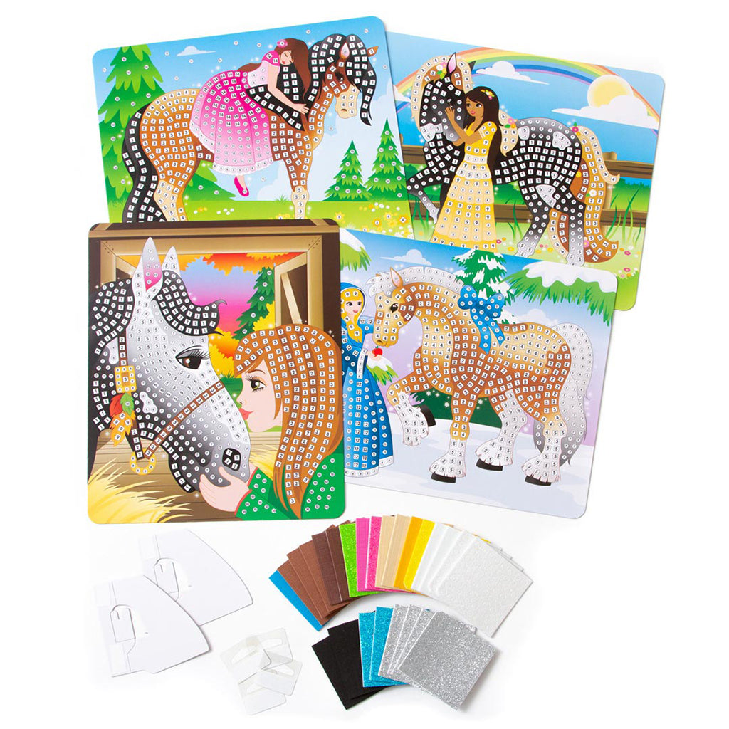 Sticky Mosaics Hästar