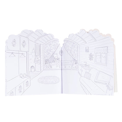 Moulin Roty Målar- och Klistermärkesbok, Trä