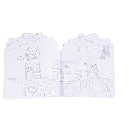 Moulin Roty Målar- och Klistermärkesbok, Trä