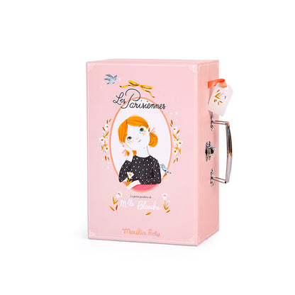 Moulin Roty docka, Den lilla Pariserväskan med tygdocka och kläder