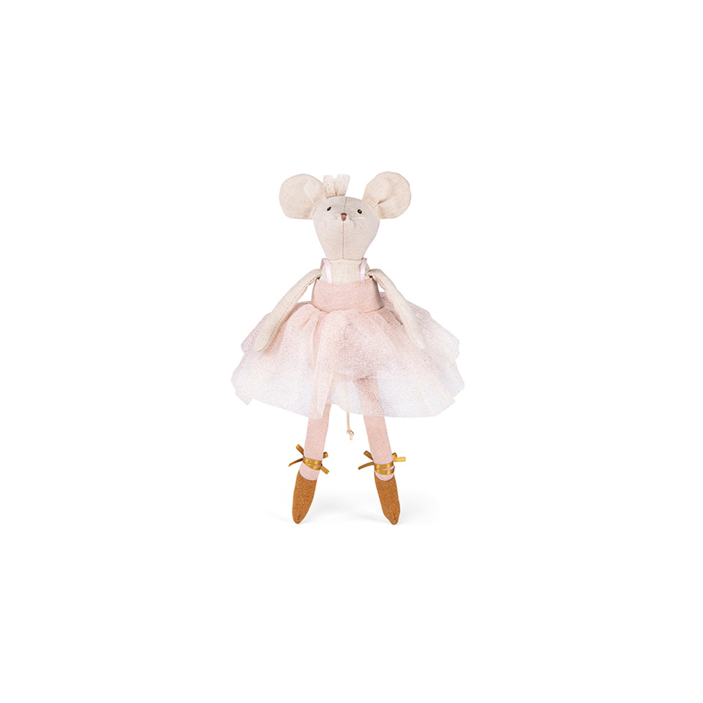 Moulin Roty docka, ballerina mus i kuffert, 26 cm - Suzies garderobe