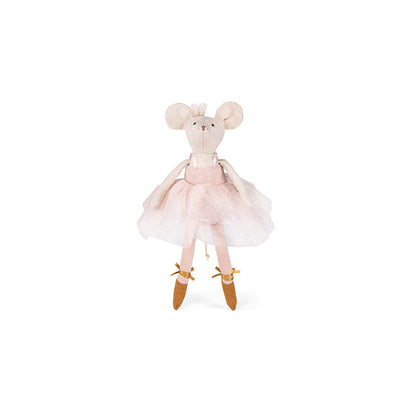 Moulin Roty docka, ballerina mus i kuffert, 26 cm - Suzies garderobe