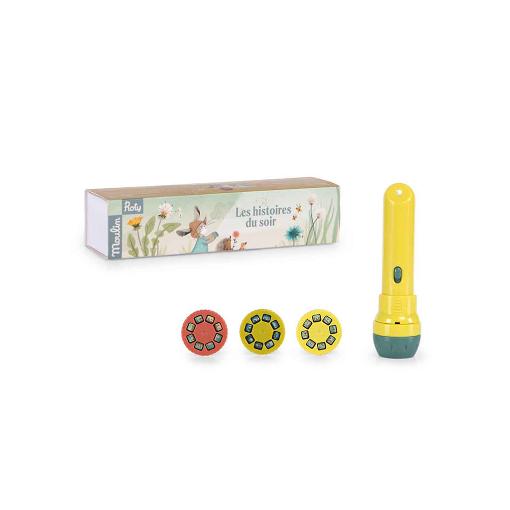 Moulin Roty ljuslykta skuggspel, Berätta en historia – Trois Petits Lapins