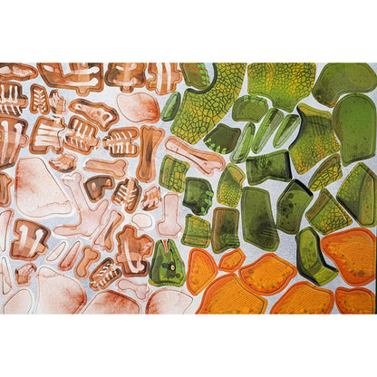 mierEdu, Magnetisk lekplatta/pussel - Stegosaurus