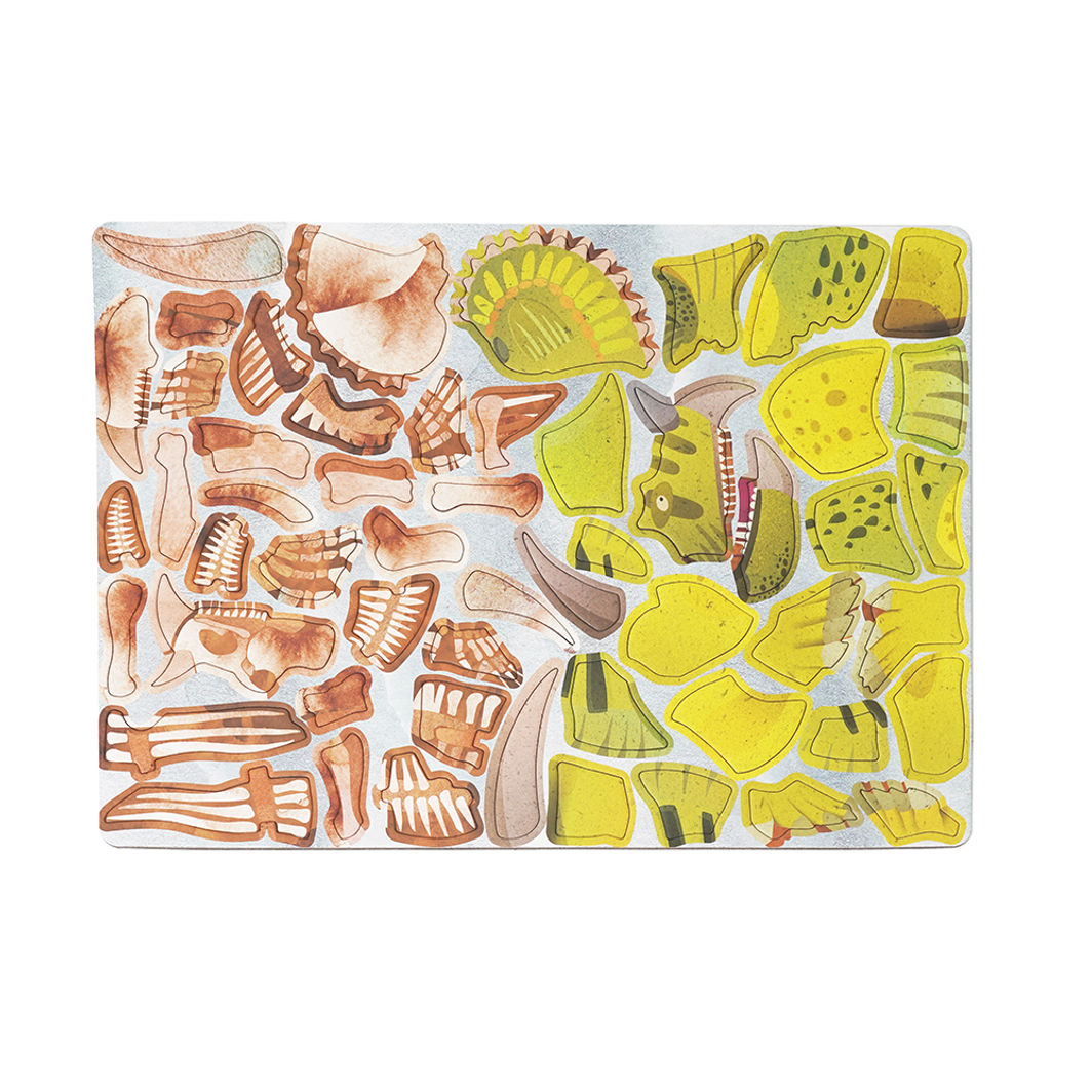 mierEdu, Magnetisk lekplatta/pussel - Triceratops