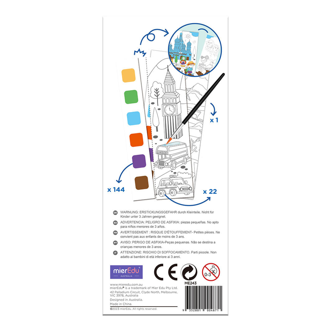 mierEdu, Vattenfärgsmålblock – Globetrotter