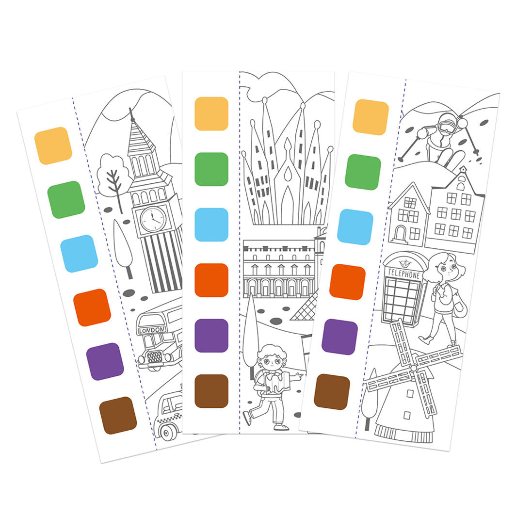 mierEdu, Vattenfärgsmålblock – Globetrotter