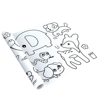 mierEdu, Stort färgläggningsbanner - Djur